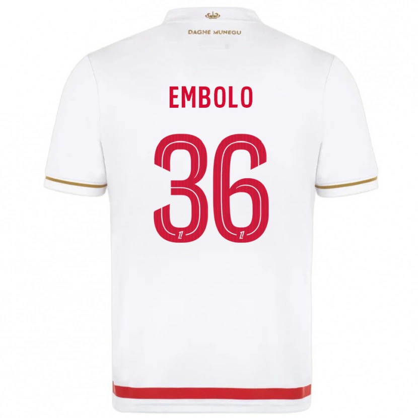 Danxen Criança Camisola Breel Embolo #36 Vermelho Branco Principal 2025/26 Camisa