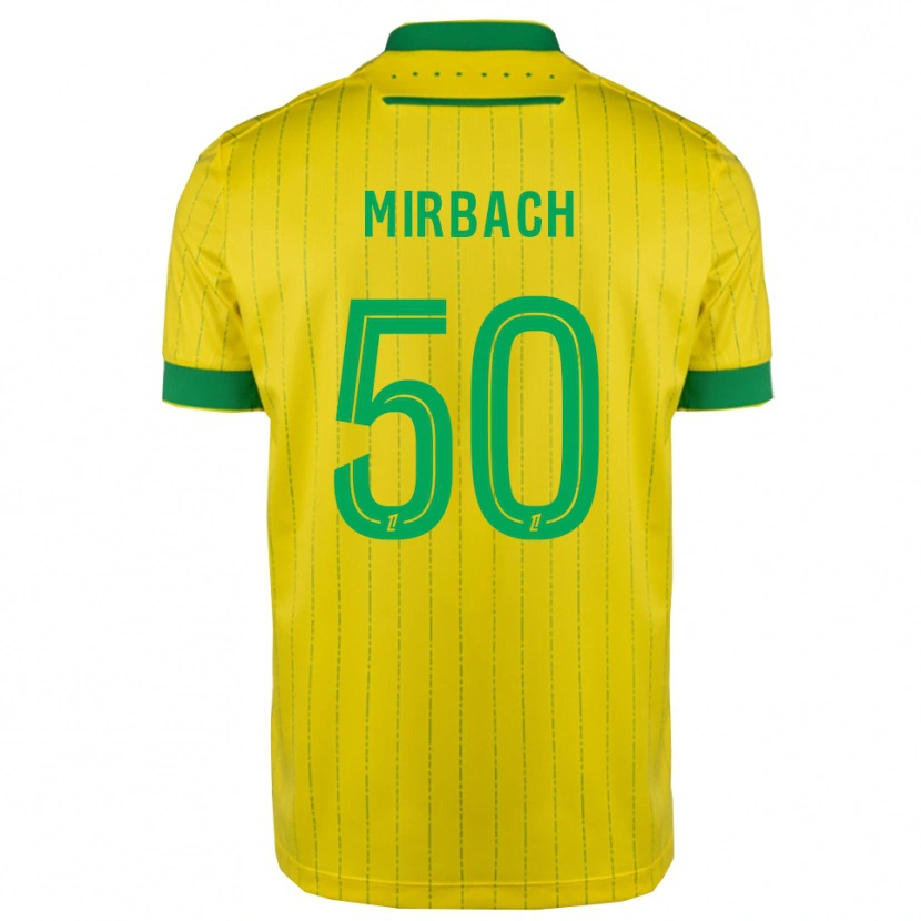 Danxen Criança Camisola Alexis Mirbach #50 Amarelo Verde Principal 2025/26 Camisa