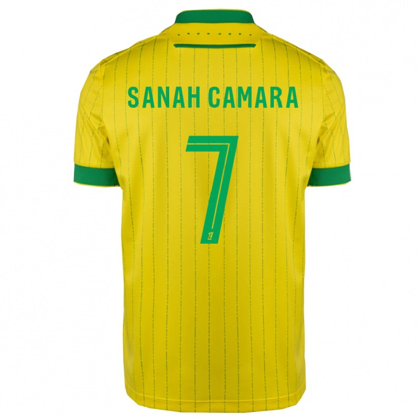 Danxen Criança Camisola Sanah Camara #7 Amarelo Verde Principal 2025/26 Camisa