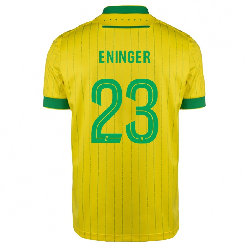 Danxen Criança Camisola Thelma Eninger #23 Amarelo Verde Principal 2025/26 Camisa