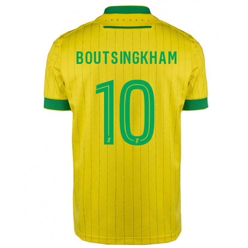 Danxen Criança Camisola Hugo Boutsingkham #10 Amarelo Verde Principal 2025/26 Camisa