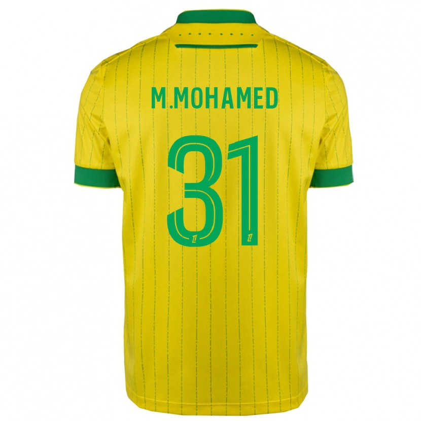 Danxen Criança Camisola Mostafa Mohamed #31 Amarelo Verde Principal 2025/26 Camisa