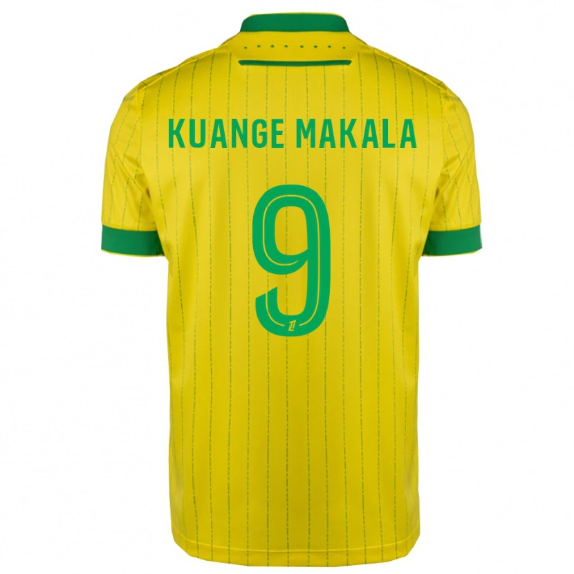 Danxen Criança Camisola Jordi Kuange Makala #9 Amarelo Verde Principal 2025/26 Camisa