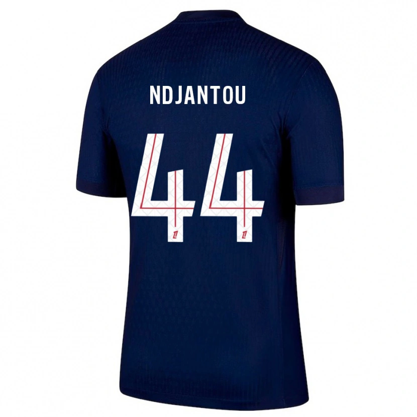 Danxen Criança Camisola Quentin Ndjantou #44 Azul Marinho Vermelho Principal 2025/26 Camisa