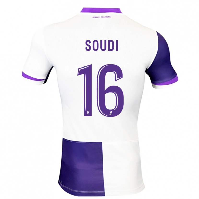Danxen Criança Camisola Adam Soudi #16 Roxo Branco Principal 2025/26 Camisa