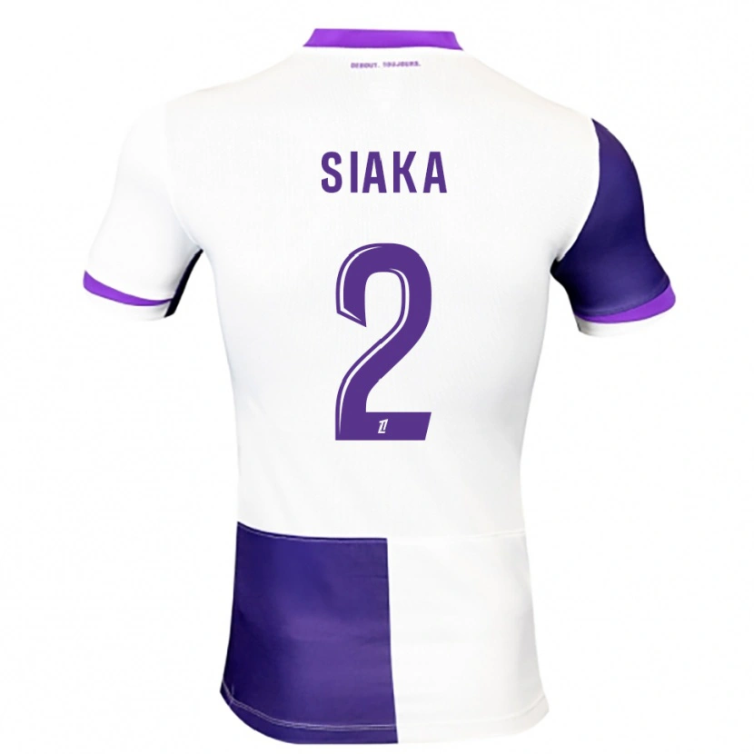 Danxen Criança Camisola Nazihary Siaka #2 Roxo Branco Principal 2025/26 Camisa