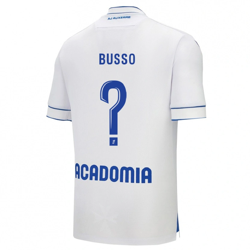 Danxen Criança Camisola Louise Busso #0 Branco Azul Principal 2025/26 Camisa