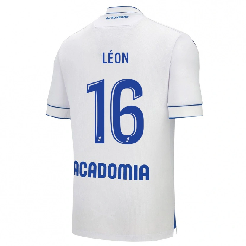 Danxen Criança Camisola Donovan Léon #16 Branco Azul Principal 2025/26 Camisa
