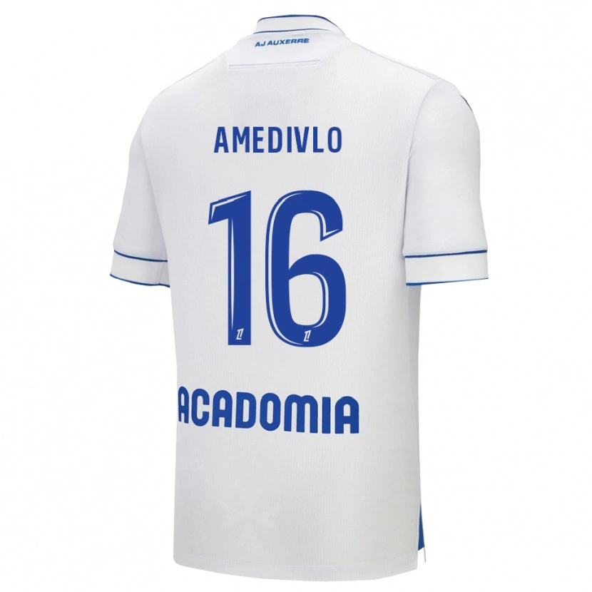 Danxen Criança Camisola Rayann Amedivlo #16 Branco Azul Principal 2025/26 Camisa