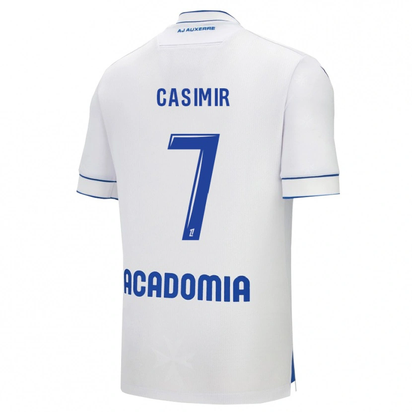 Danxen Criança Camisola Josué Casimir #7 Branco Azul Principal 2025/26 Camisa