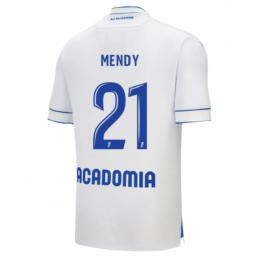 Danxen Criança Camisola Tony Mendy #21 Branco Azul Principal 2025/26 Camisa