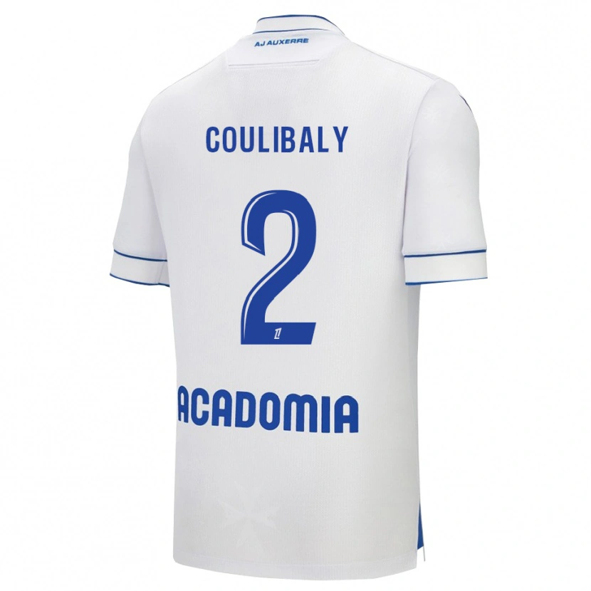Danxen Criança Camisola Mohamed Coulibaly #2 Branco Azul Principal 2025/26 Camisa