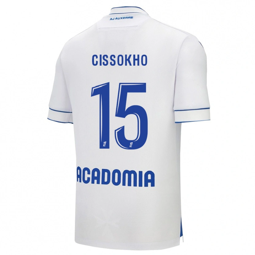 Danxen Criança Camisola Mamoudou Cissokho #15 Branco Azul Principal 2025/26 Camisa