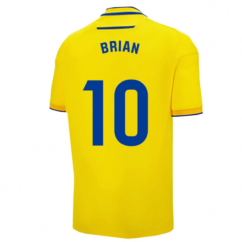 Danxen Criança Camisola Brian Ocampo #10 Amarelo Marinho Principal 2025/26 Camisa