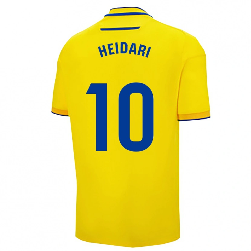 Danxen Criança Camisola Arman Heidari #10 Amarelo Marinho Principal 2025/26 Camisa