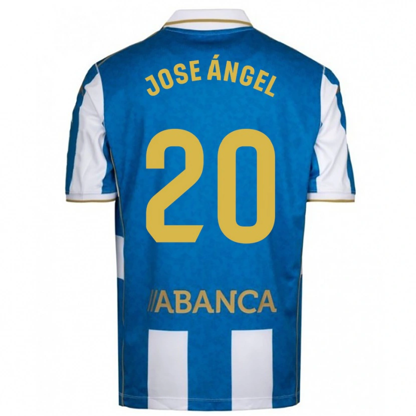 Danxen Criança Camisola José Ángel Jurado #20 Branco Azul Principal 2025/26 Camisa