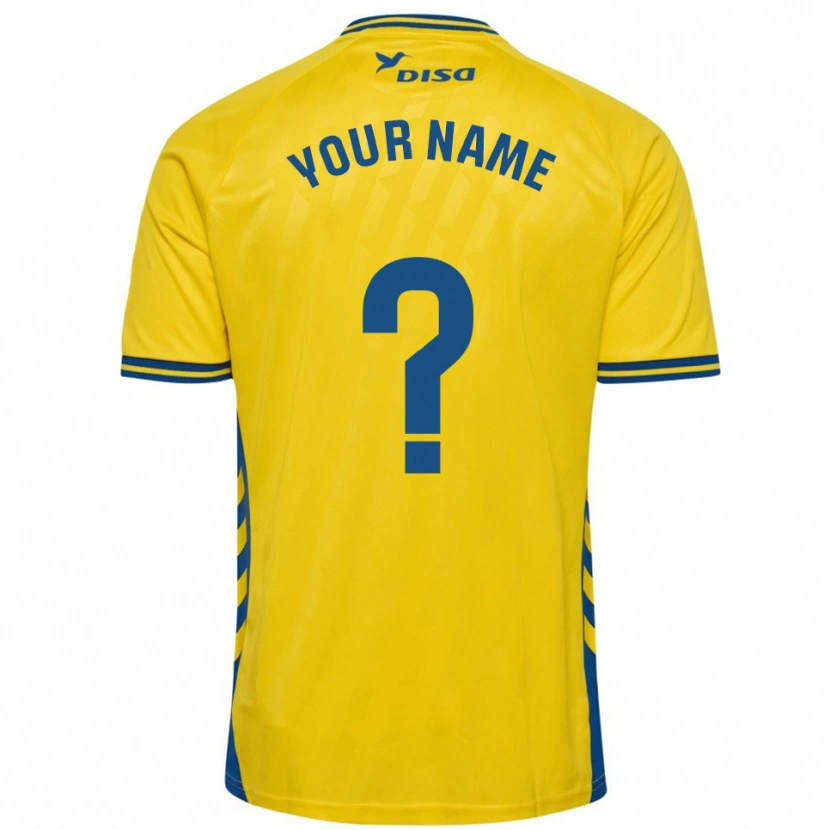 Danxen Criança Camisola Seu Nome #0 Amarelo Azul Principal 2025/26 Camisa