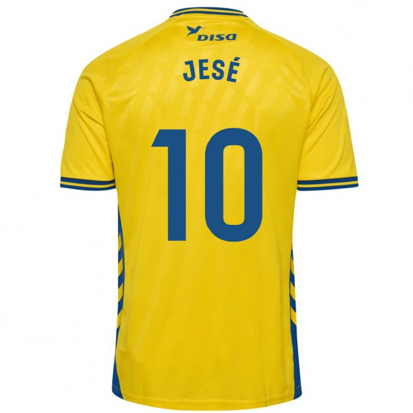 Danxen Criança Camisola Jesé #10 Amarelo Azul Principal 2025/26 Camisa