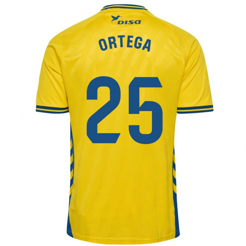 Danxen Criança Camisola Edián Ortega #25 Amarelo Azul Principal 2025/26 Camisa