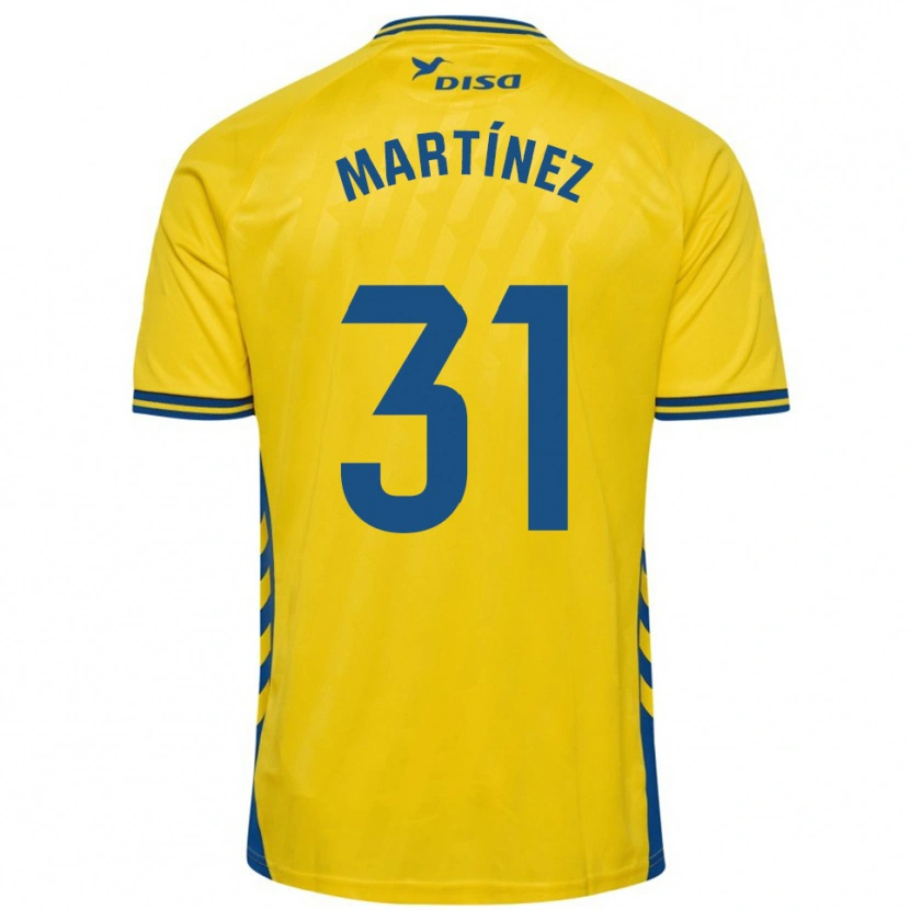 Danxen Criança Camisola Ian Martínez #31 Amarelo Azul Principal 2025/26 Camisa