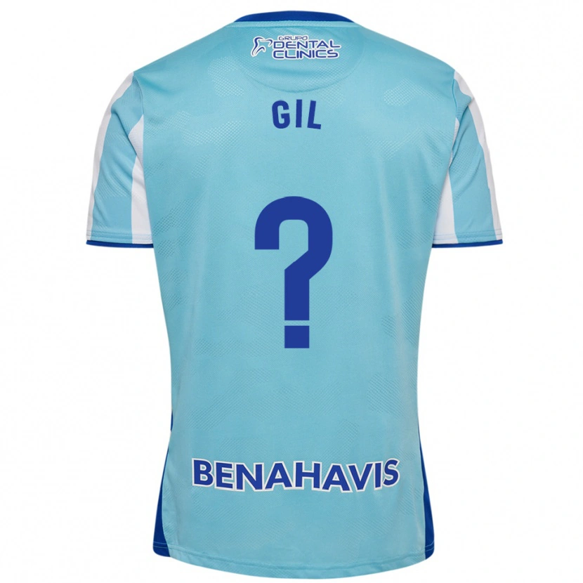 Danxen Criança Camisola José Gil #0 Azul Celeste Branco Principal 2025/26 Camisa