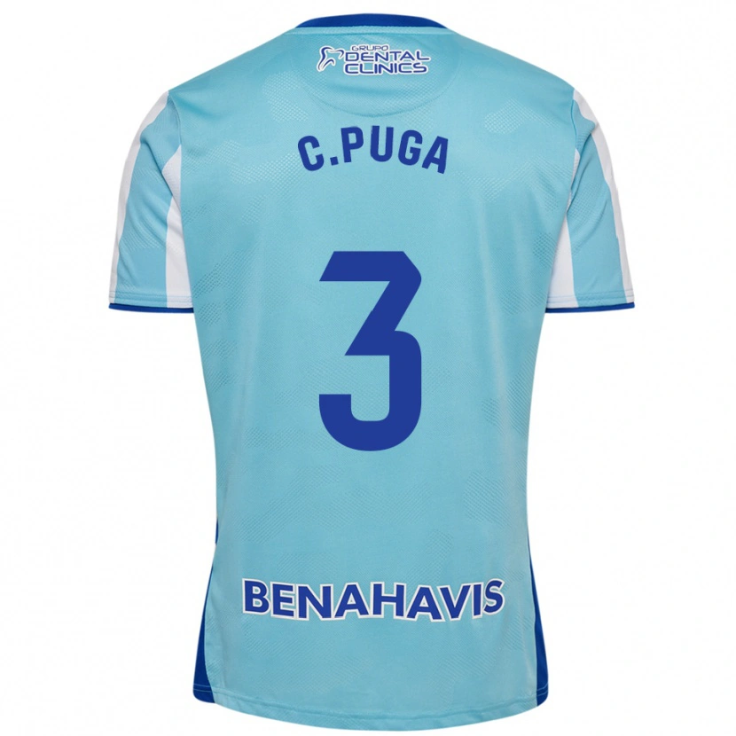 Danxen Criança Camisola Carlos Puga #3 Azul Celeste Branco Principal 2025/26 Camisa