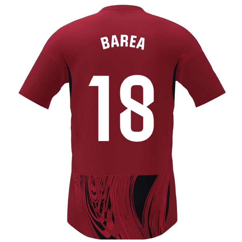Danxen Criança Camisola Ismael Barea #18 Vermelho Preto Principal 2025/26 Camisa