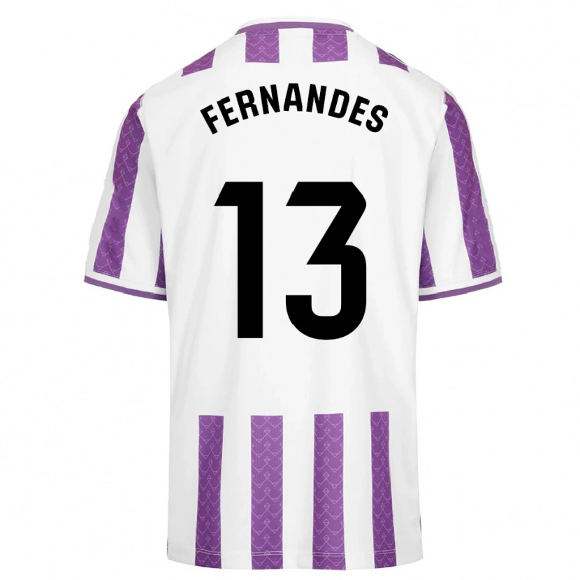 Danxen Criança Camisola Guilherme Fernandes #13 Roxo Branco Principal 2025/26 Camisa