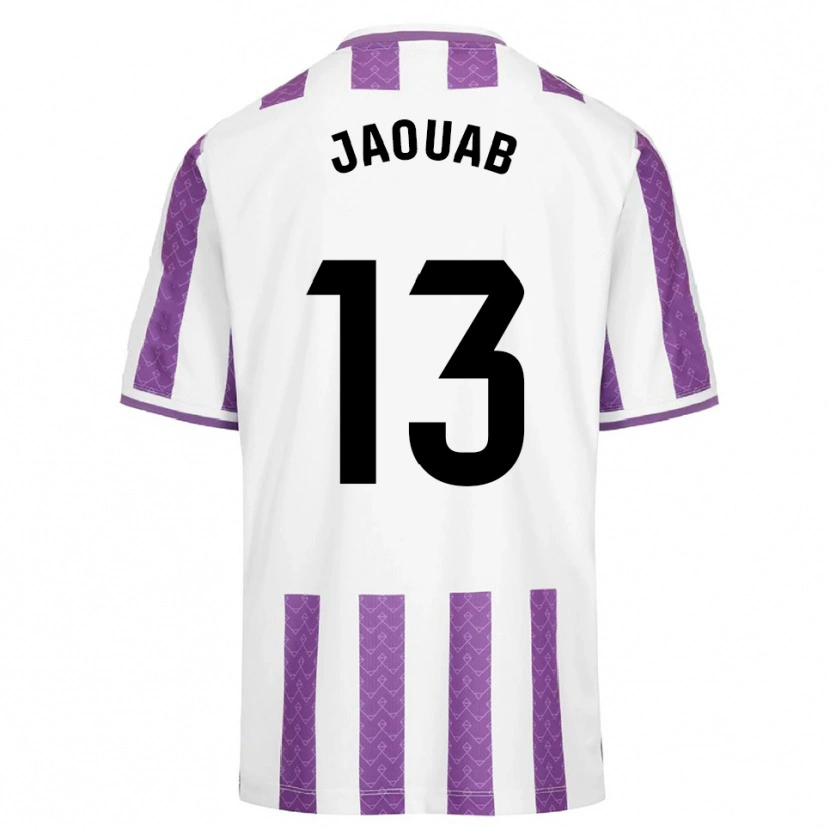 Danxen Criança Camisola Mohamed Jaouab #13 Roxo Branco Principal 2025/26 Camisa