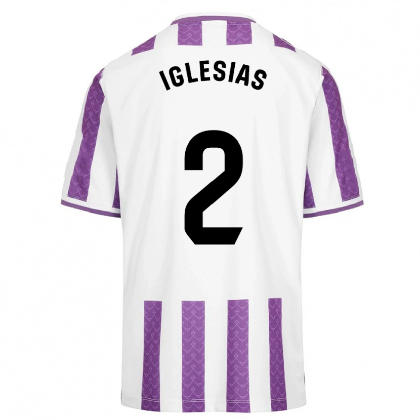 Danxen Criança Camisola Koke Iglesias #2 Roxo Branco Principal 2025/26 Camisa