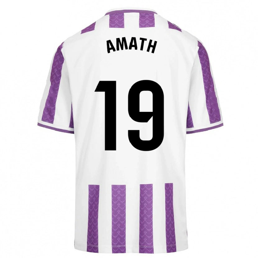 Danxen Criança Camisola Amath Ndiaye #19 Roxo Branco Principal 2025/26 Camisa