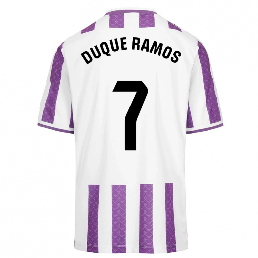 Danxen Criança Camisola Carmen Duque Ramos #7 Roxo Branco Principal 2025/26 Camisa