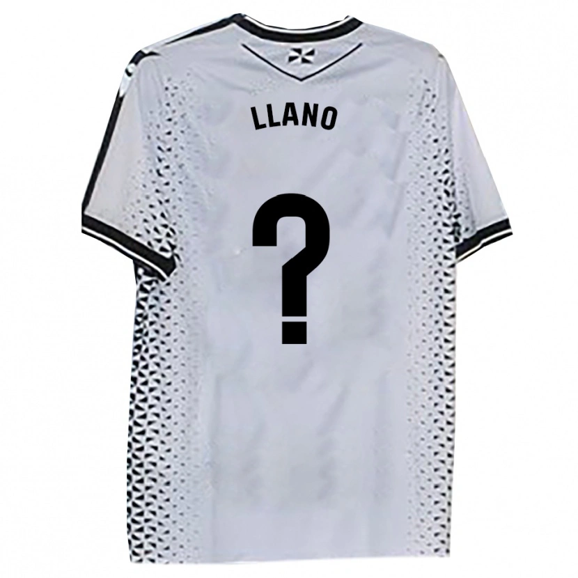 Danxen Criança Camisola Guillermo Llano #0 Branco Preto Principal 2025/26 Camisa