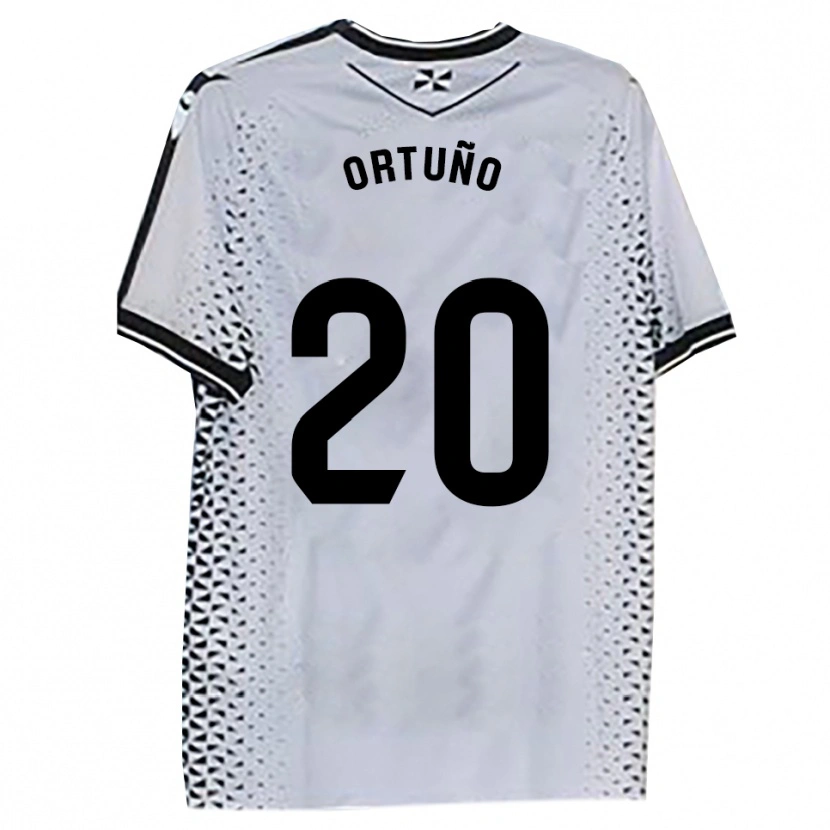 Danxen Criança Camisola Juanto Ortuño #20 Branco Preto Principal 2025/26 Camisa