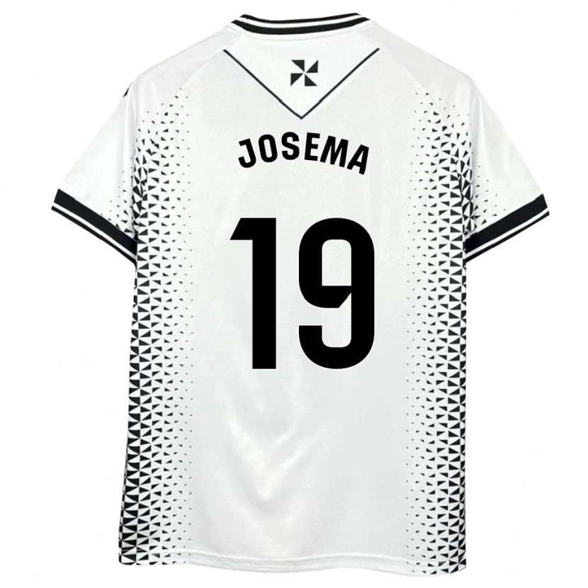 Danxen Criança Camisola Josema #19 Branco Preto Principal 2025/26 Camisa