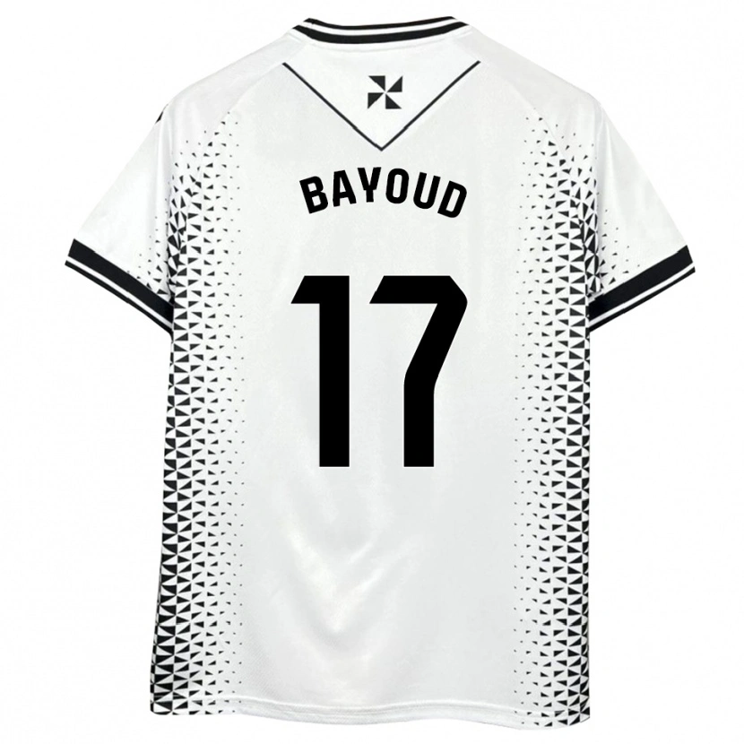 Danxen Criança Camisola Taufek Bayoud #17 Branco Preto Principal 2025/26 Camisa