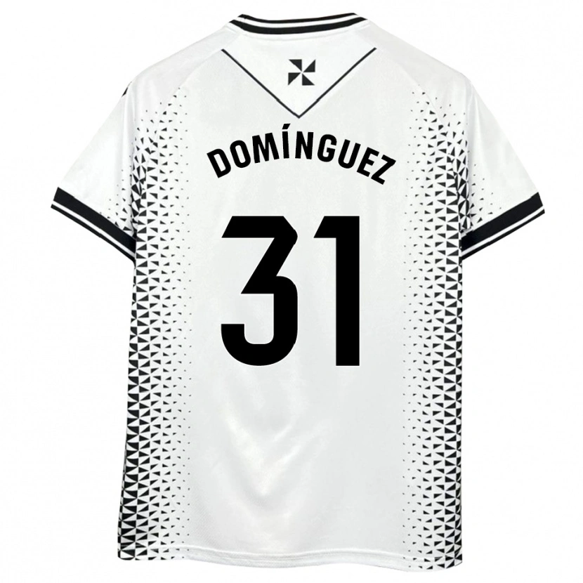 Danxen Criança Camisola Curro Domínguez #31 Branco Preto Principal 2025/26 Camisa