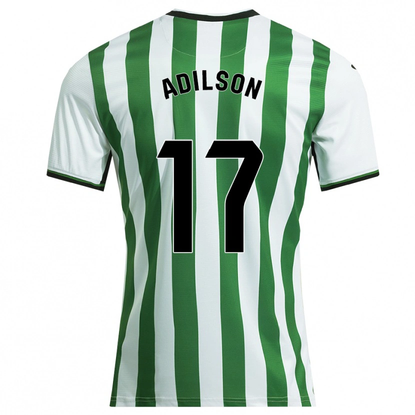 Danxen Criança Camisola Adilson #17 Branco Verde Principal 2025/26 Camisa