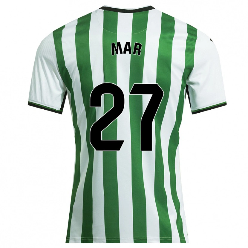 Danxen Criança Camisola Mar Gómez Orzaez #27 Branco Verde Principal 2025/26 Camisa