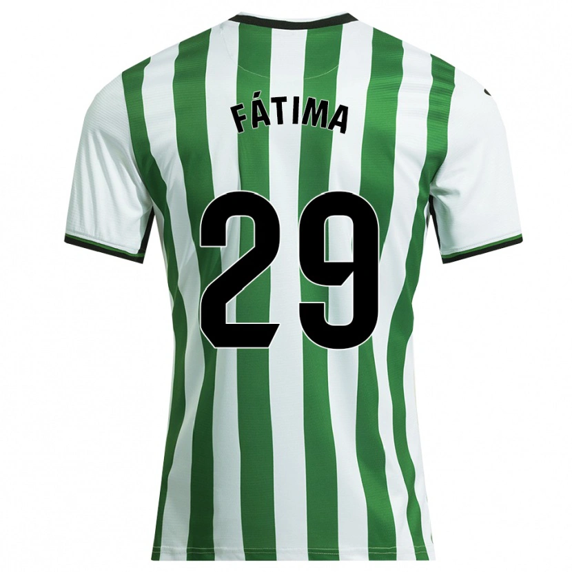 Danxen Criança Camisola Fátima Muñoz Marín #29 Branco Verde Principal 2025/26 Camisa