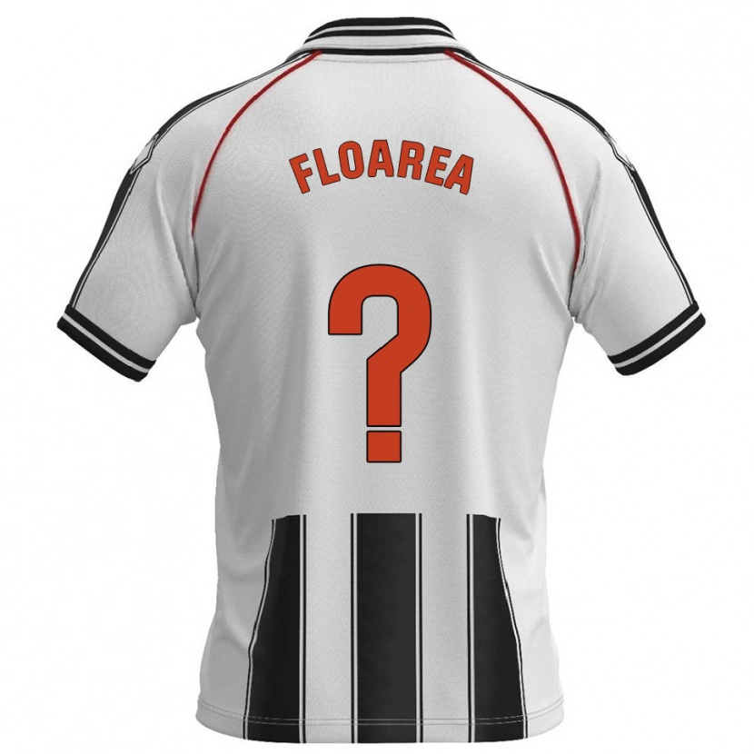 Danxen Criança Camisola Moise Floarea #0 Branco Preto Principal 2025/26 Camisa