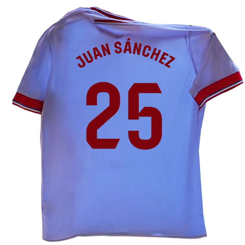 Danxen Criança Camisola Juan Sánchez #25 Branco Vermelho Principal 2025/26 Camisa