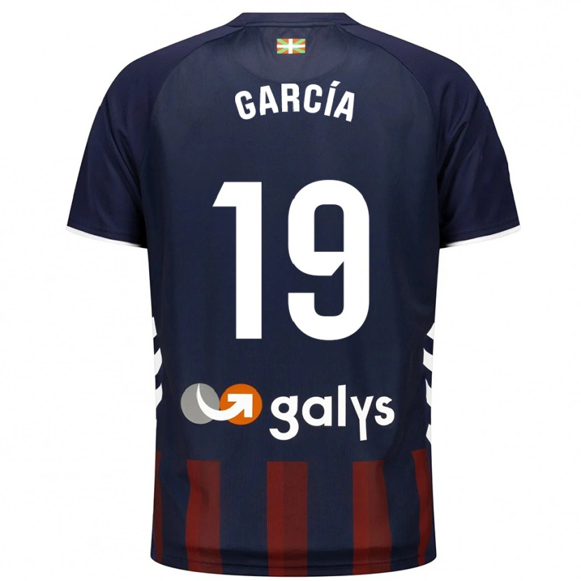 Danxen Criança Camisola Hugo García #19 Azul Marinho Vermelho Principal 2025/26 Camisa