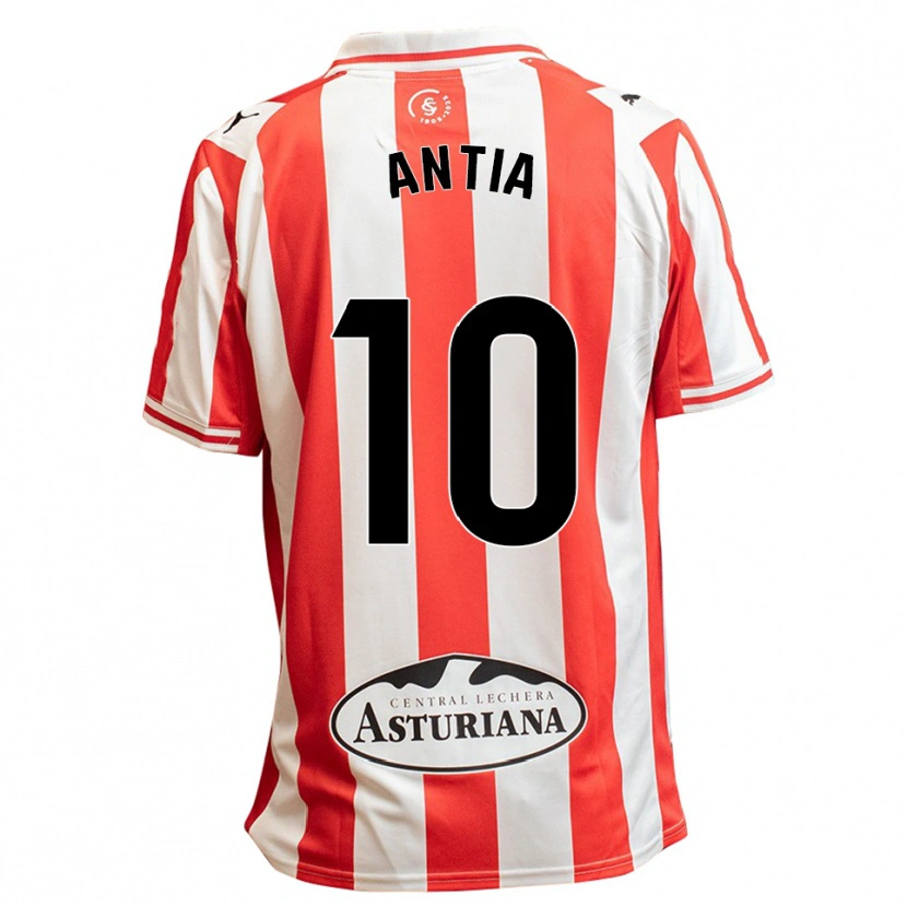 Danxen Criança Camisola Antia Mayo Fraga #10 Branco Vermelho Principal 2025/26 Camisa