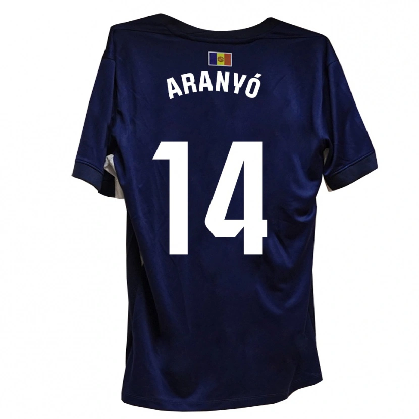 Danxen Criança Camisola Marc Aranyó #14 Azul Marinho Branco Principal 2025/26 Camisa