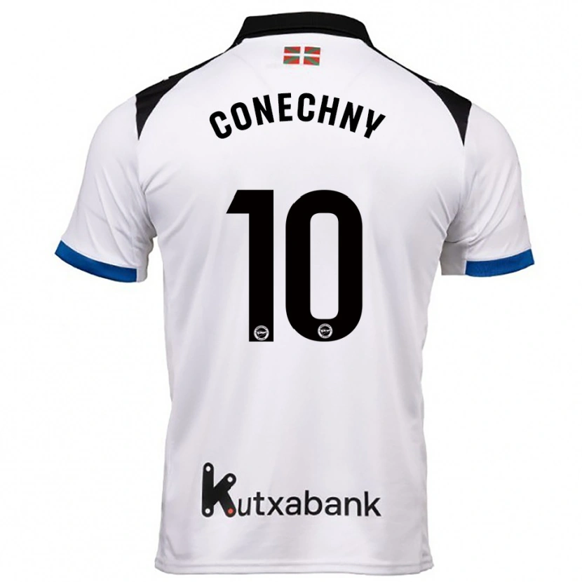 Danxen Criança Camisola Tomás Conechny #10 Branco Azul Alternativa 2025/26 Camisa