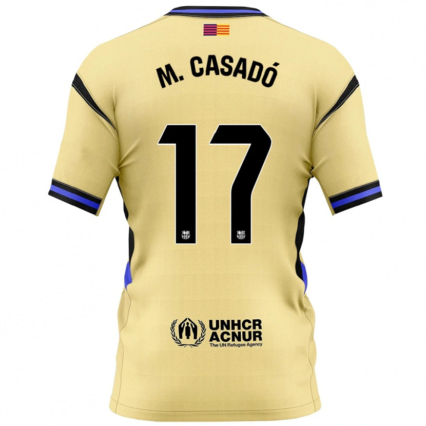 Danxen Criança Camisola Marc Casadó #17 Amarelo Preto Alternativa 2025/26 Camisa
