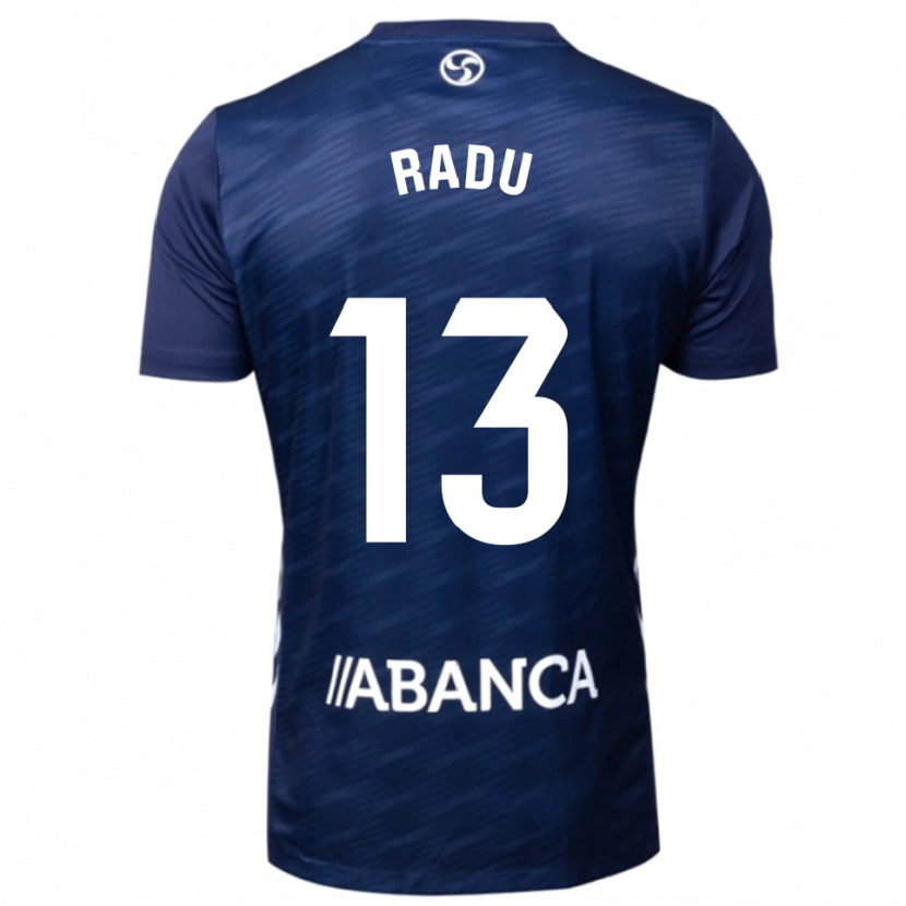 Danxen Criança Camisola Ionuț Radu #13 Azul Marinho Branco Alternativa 2025/26 Camisa