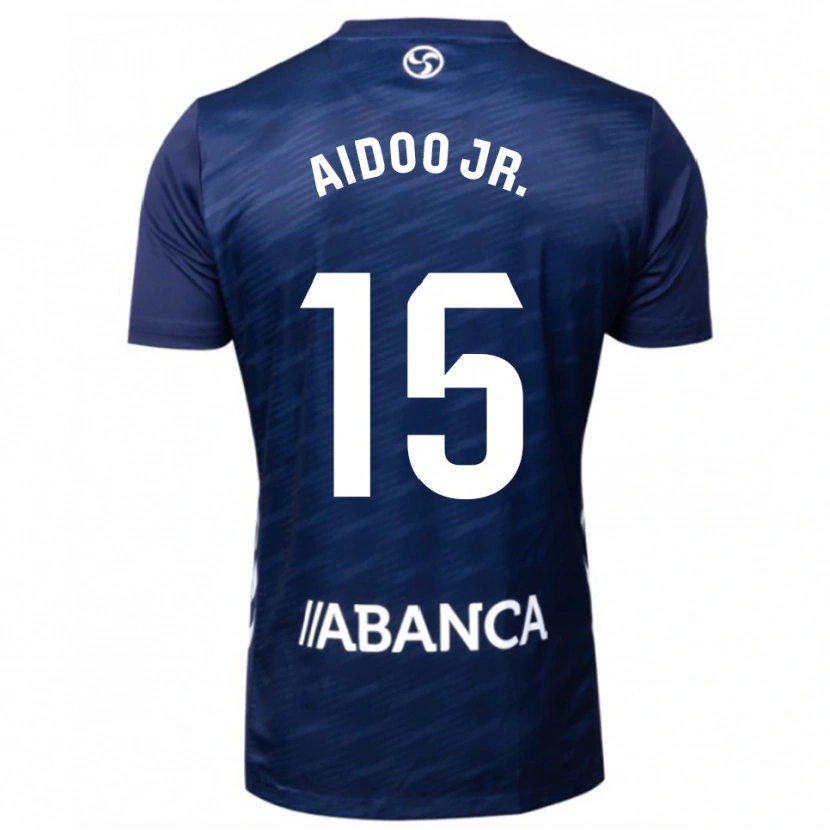 Danxen Criança Camisola Joseph Aidoo #15 Azul Marinho Branco Alternativa 2025/26 Camisa