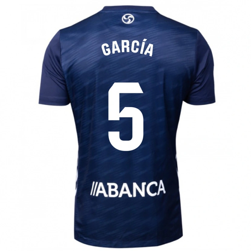 Danxen Criança Camisola Noa García #5 Azul Marinho Branco Alternativa 2025/26 Camisa